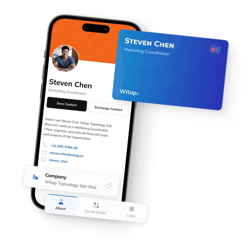 Witap NFC smart business card collections